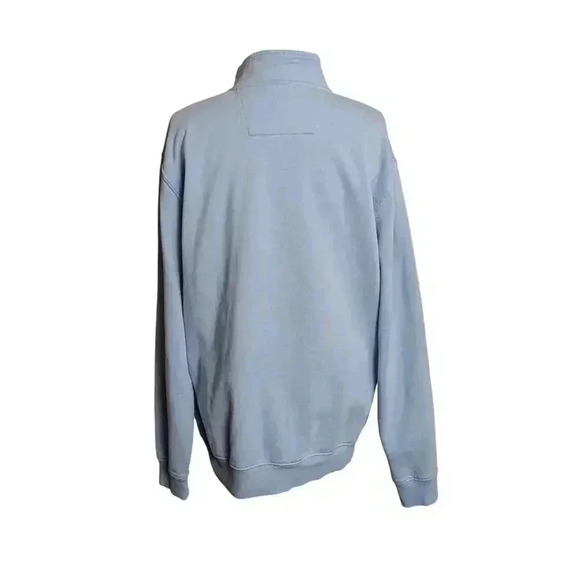 Chaps Men's XL Blue Everyday Fleece 1/4 Zip Sweatshirt with Front Pocket - Picture 6 of 8